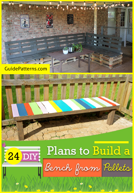 24 Diy Plans To Build A Bench From Pallets Guide Patterns - Diy Pallet Bench Plans