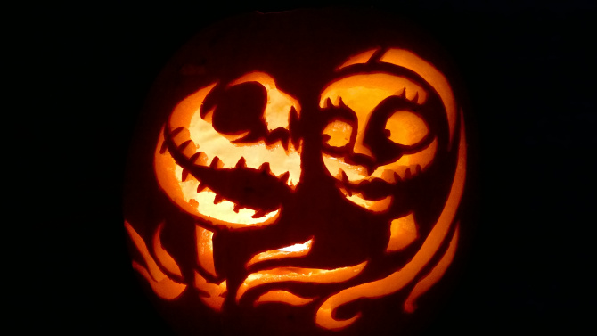 Evil Jack Skellington Pumpkin Carving Template