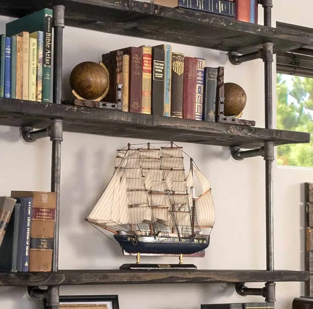 23 Diy Plans To Build A Pipe Bookshelf Guide Patterns