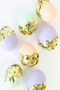 Confetti Dipped Easter Eggs