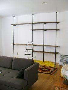 DIY Pipe Bookshelf