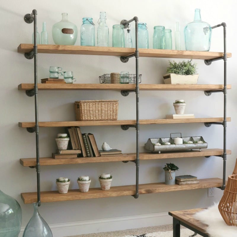 23 Diy Plans To Build A Pipe Bookshelf Guide Patterns