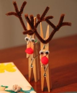 Reindeer Clothespin Craft