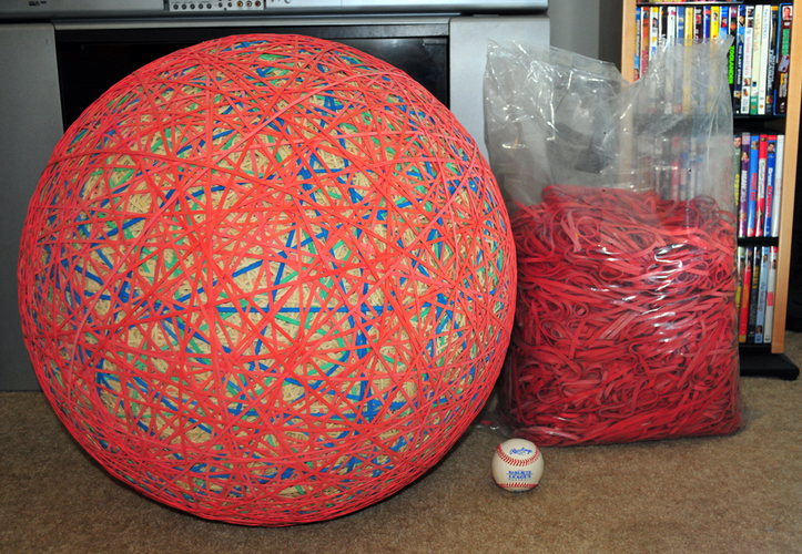 How Big Is The Biggest Rubber Band Ball 18