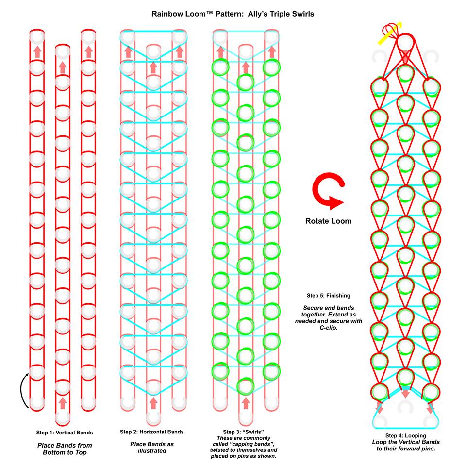 نابير معلومات سكران loom band bracelet instructions