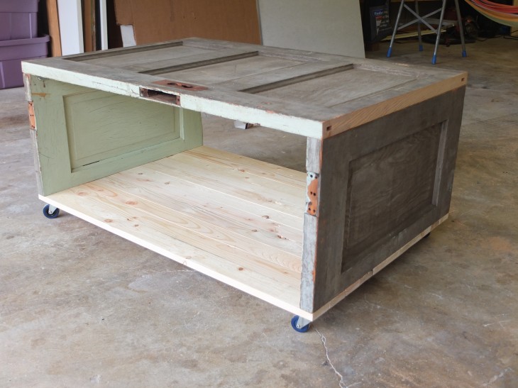Diy Coffee Tables Made From Old Doors, How To Make A Table Out Of Door