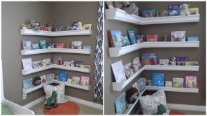 corner bookshelf for kids