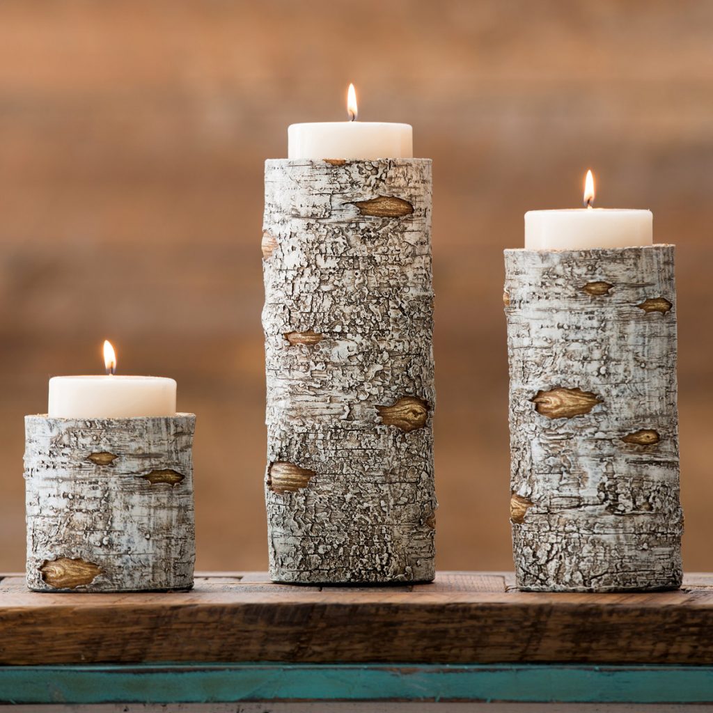 15+ DIY Birch Wood Log Candle Holders Guide Patterns
