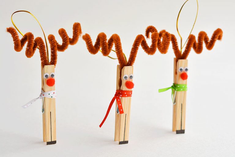 26 Clothespin Reindeer Ornament Tutorials Guide Patterns
