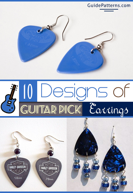 Details about   NEW Handmade in USA Guitar Pick Earrings with Beads Silver BALLERINA Charm 