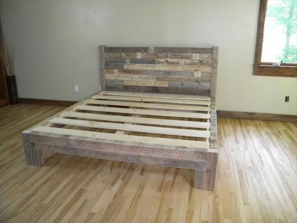 27+ DIYs to make Bed Frames out of Pallets | Guide Patterns