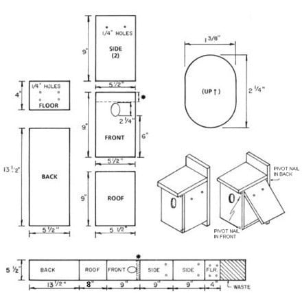 38 Free  Birdhouse Plans  Guide Patterns