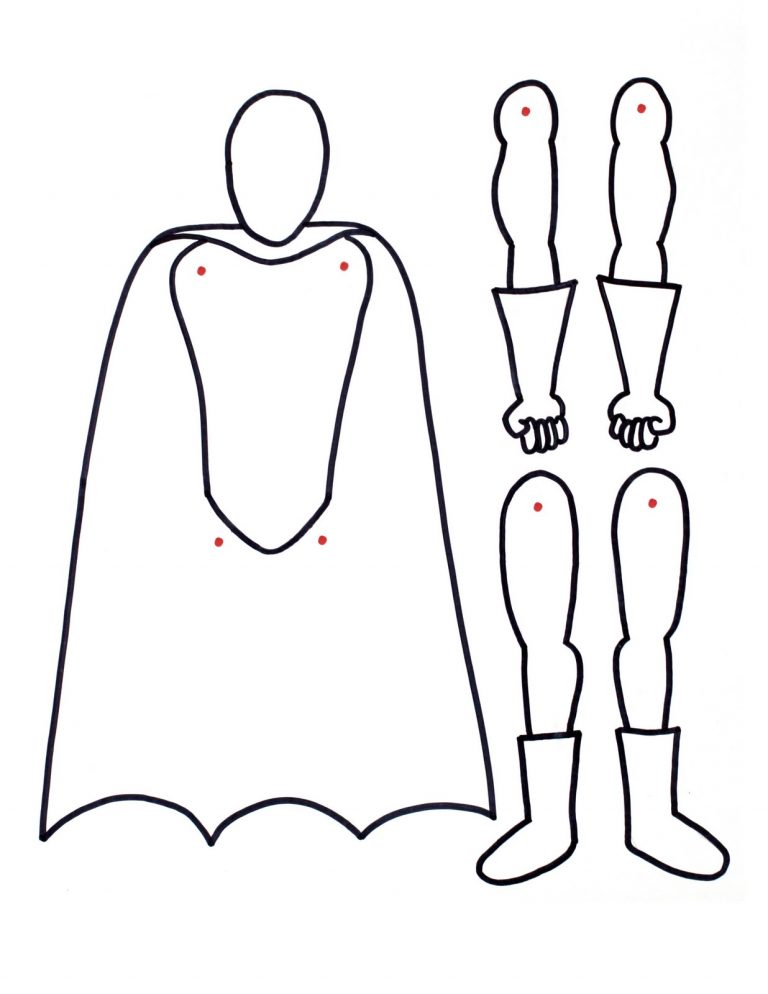 superhero finger puppets printable