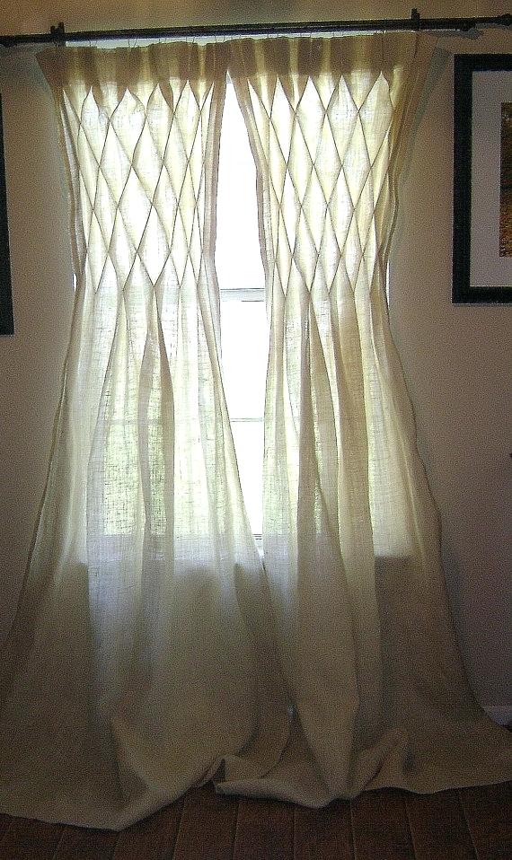 32 Diys To Make Burlap Curtains, Fringed Burlap Curtains