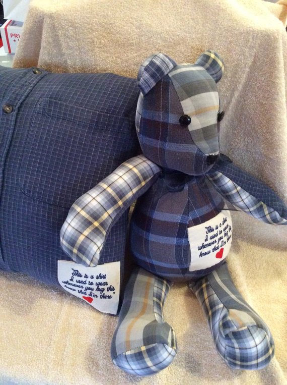 make a teddy out of old clothes