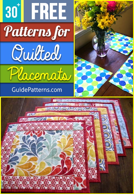 30+ Free Patterns for Quilted Placemats Guide Patterns