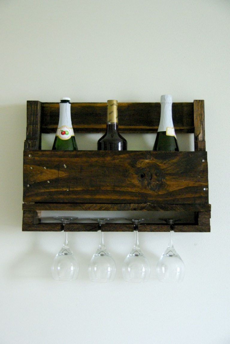 How to Make a Wood Pallet Wine Rack 22 DIY Plans Guide Patterns