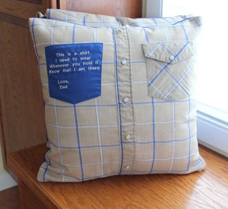 making memory pillows from shirts