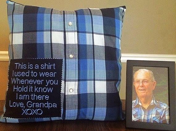 pillow made from shirt