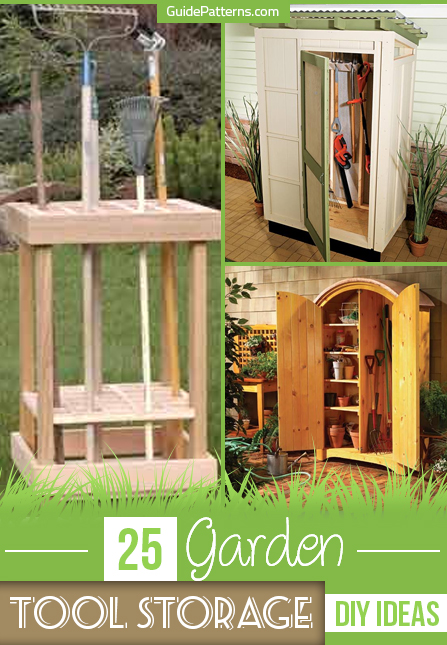 25 Garden Tool Storage Diy Ideas, Diy Wood Garden Tool Rack