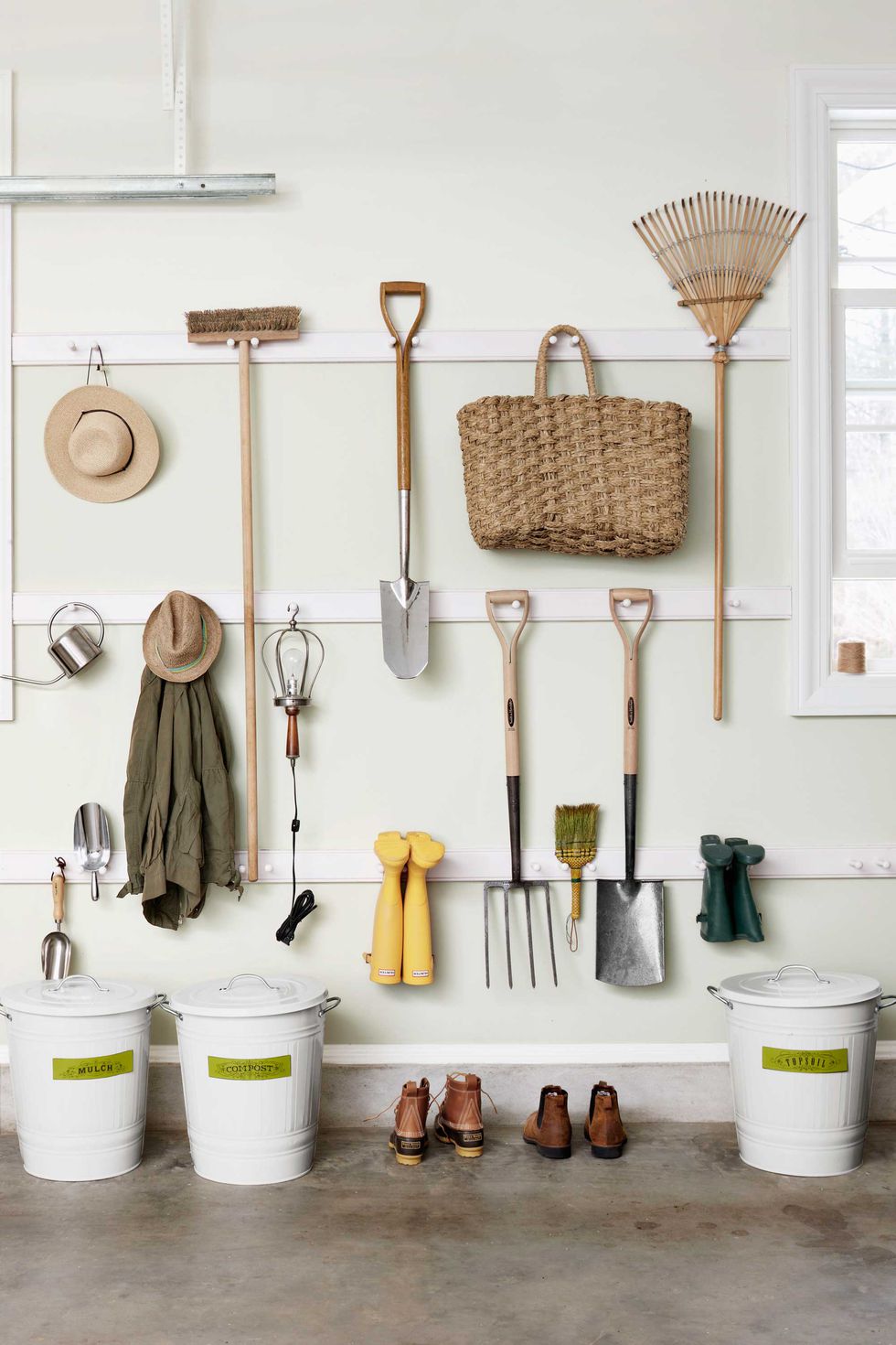 diy corner shelves for garage or pole barn storage