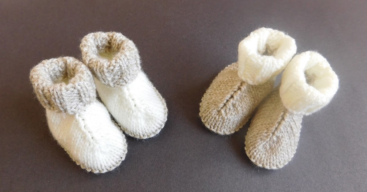 Free knitting patterns for baby booties for beginners