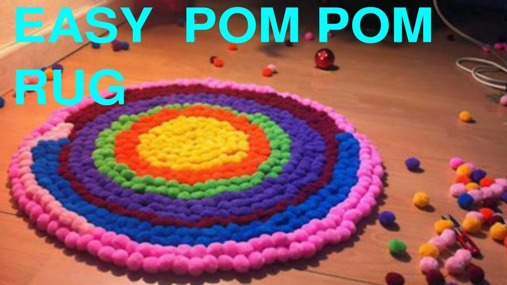 22 Ways to Make a Pom Pom Rug Guide Patterns