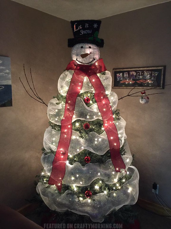 15+ Snowman Christmas Tree DIY Decorations and Ideas ...