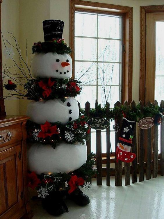 15+ Snowman Christmas Tree DIY Decorations and Ideas | Guide Patterns