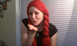 Red Yarn Wig