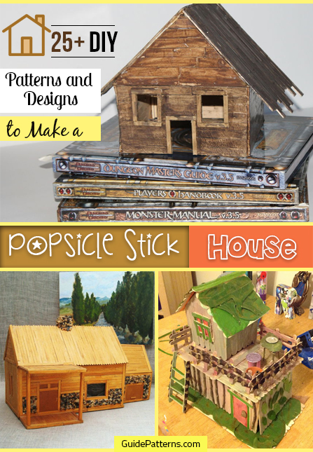 popsicle stick miniature house