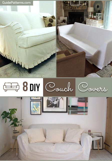 8 Diy Couch Covers Guide Patterns, How To Make A Sofa Slipcover With Sheets