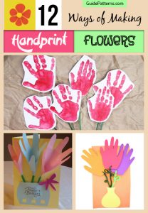 12 Ways of Making Handprint Flowers | Guide Patterns