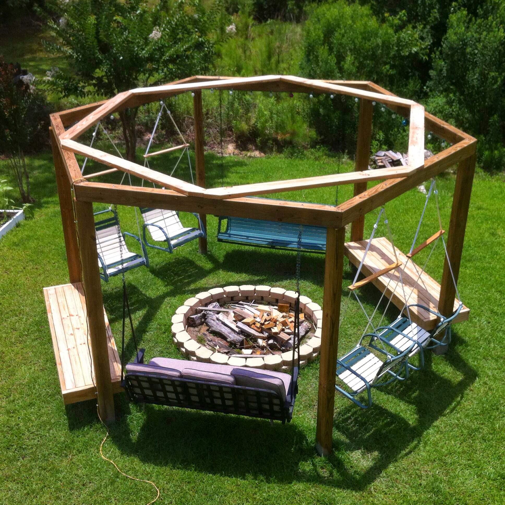 Fire Pit Swing Sets Fire Pit Ideas