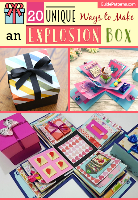 Koogel Explosion Box Set, 17.5 x 16inch Album Gift Box Creative Album Surprise Album Sticker Box for Marriage Proposals Making Surprises Birthday
