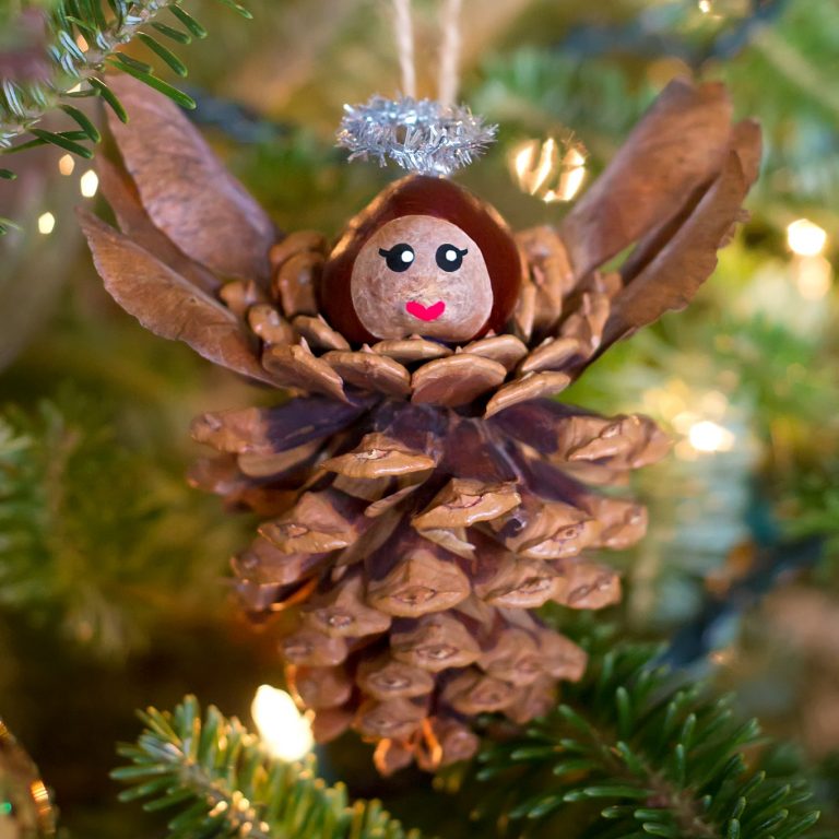 16 + DIYs to Make Pine Cone Flowers Guide Patterns