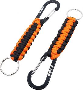 KADACTIVE Paracord Keychain With Carabiner Hook